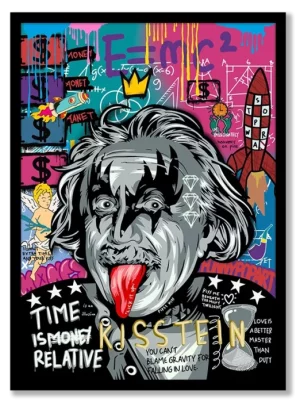 Einstein Graffiti Pop Art Poster