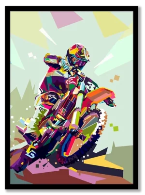 Motocross Bike Racing Poster