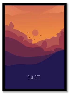 Sunset Fantasy Poster