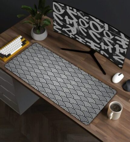 Japanese Waves Desk Mat