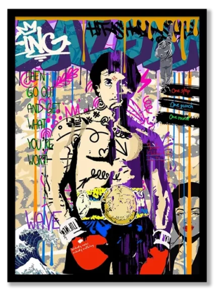 Rocky Balboa Graffiti Poster