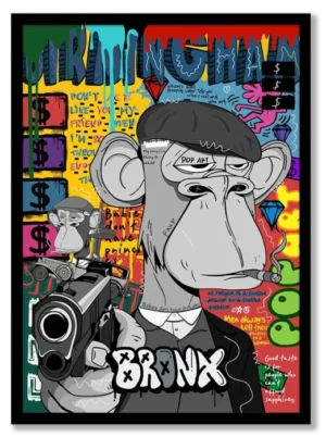 Bored Monkey Poster