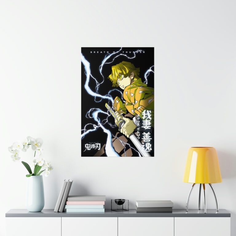 Thunderclap Zenitsu Agatsuma Kimetsu No Yaiba Poster