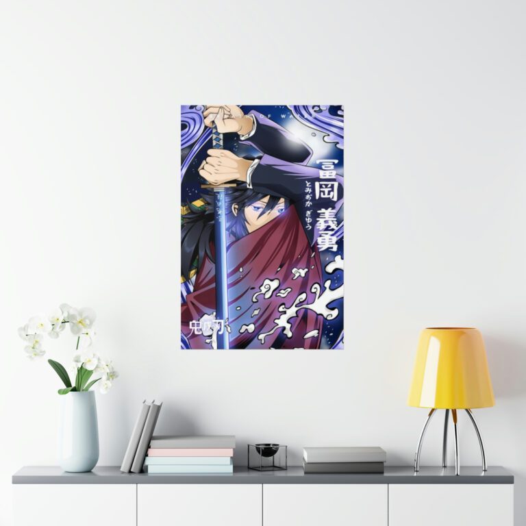 Giyu Tomioka Kimetsu No Yaiba Poster