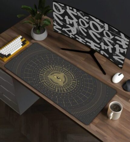 Brown Illuminati Eye Desk Mat