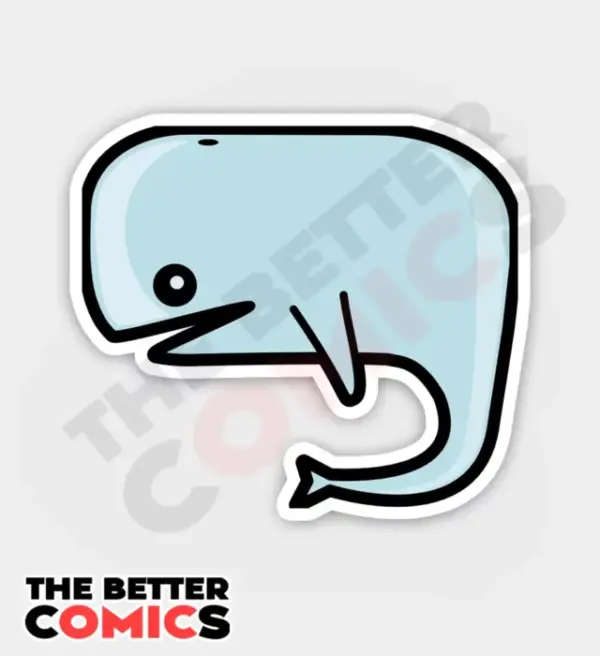 Blue Whale Sticker Blue Whale Sticker