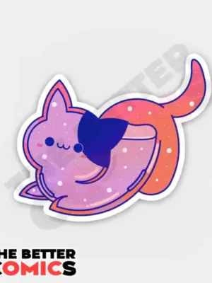 Boba Cat Sticker