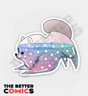 Boba Space Pup Sticker