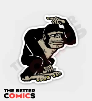Bobby Black Gorilla Sticker