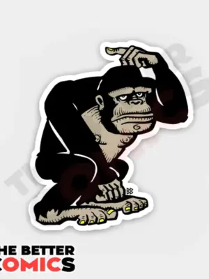 Bobby Black Gorilla Sticker