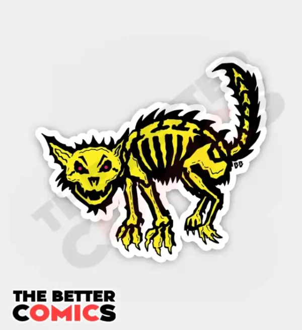 Bobby Crazy Cat Sticker Bobby Crazy Cat Sticker