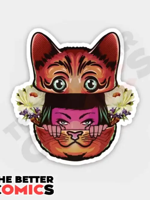 Cat Woman Sticker