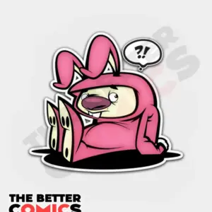 Confused Bunny Sticker