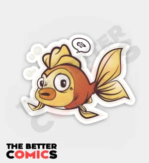 Confused Fish Sticker