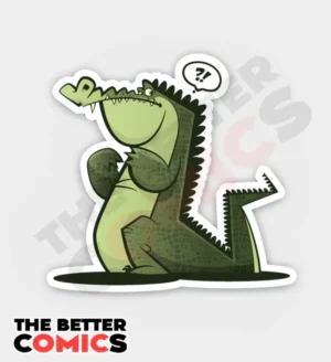 Confused Lil Gator Sticker