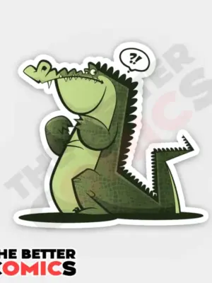 Confused Lil Gator Sticker