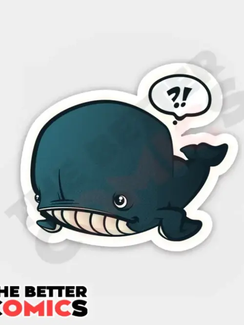 Confused Lil Whale Sticker