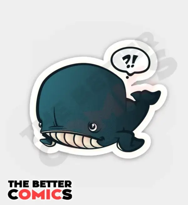 Confused Lil Whale Sticker Confused Lil Whale Sticker