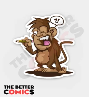 Doodle Monkey Sticker