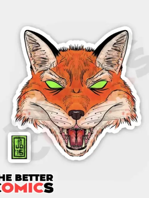 Hungry Fox Sticker