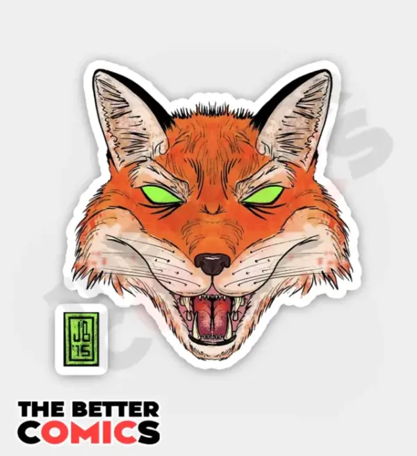 Hungry Fox Sticker