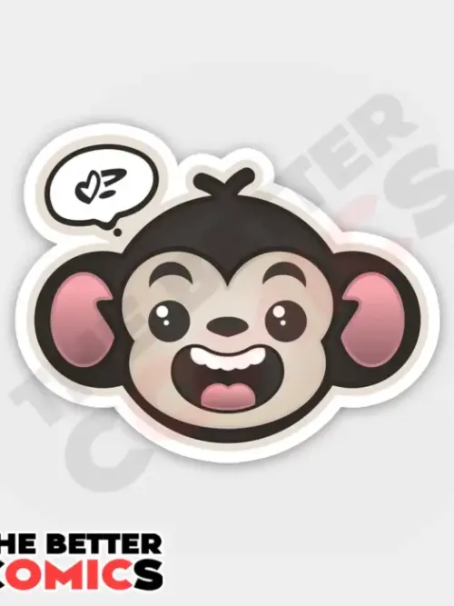 Happy Monkey Sticker