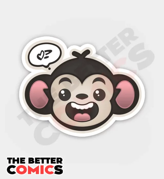 Happy Monkey Sticker