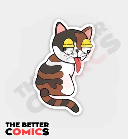 Junkie Cat Sticker