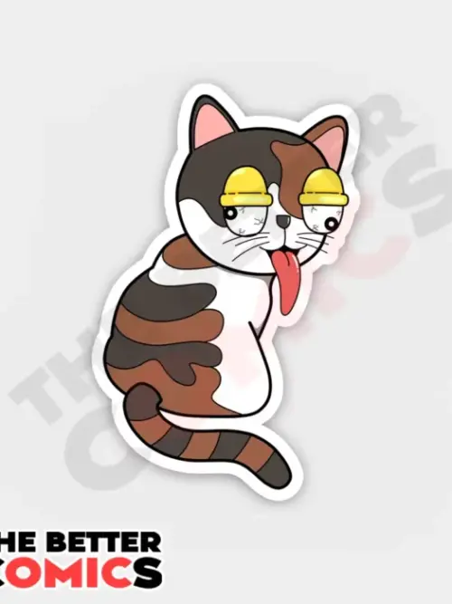 Junkie Cat Sticker