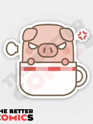 Angry Pig Sticker