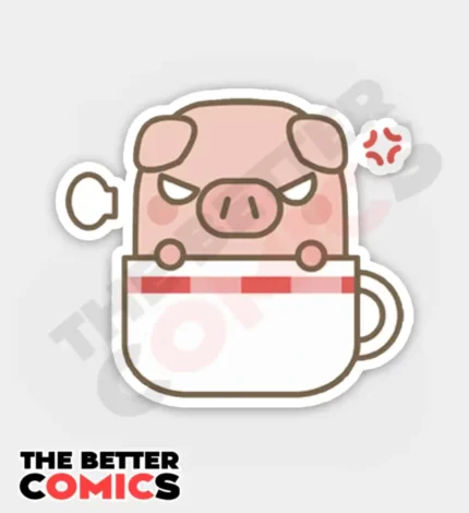 Angry Pig Sticker