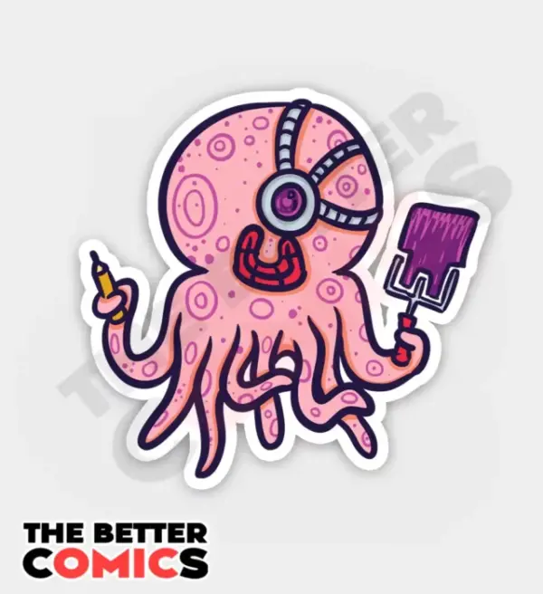Octo Paint Sticker