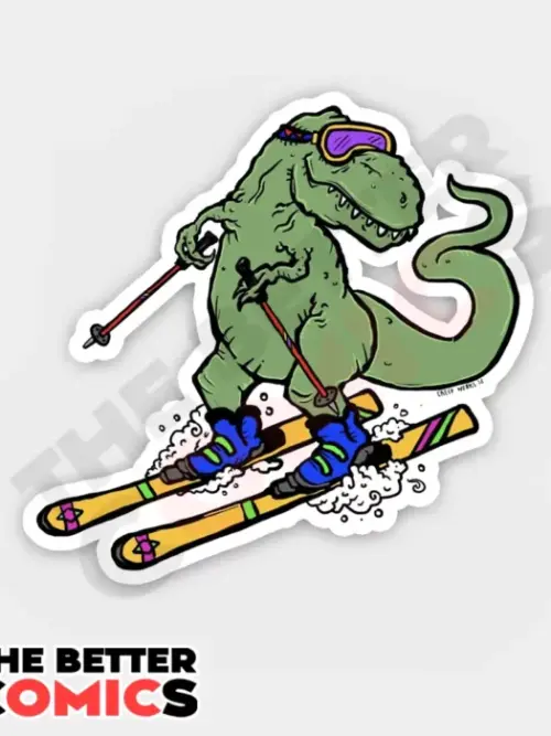 Skiasaurus Rex Sticker