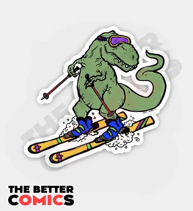 Skiasaurus Rex Sticker