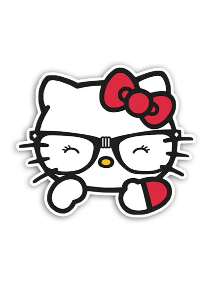 Ninja Hello Kitty Peeker Sticker