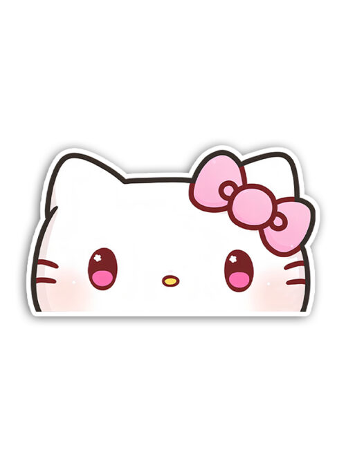 Ninja Hello Kitty Peeker Sticker
