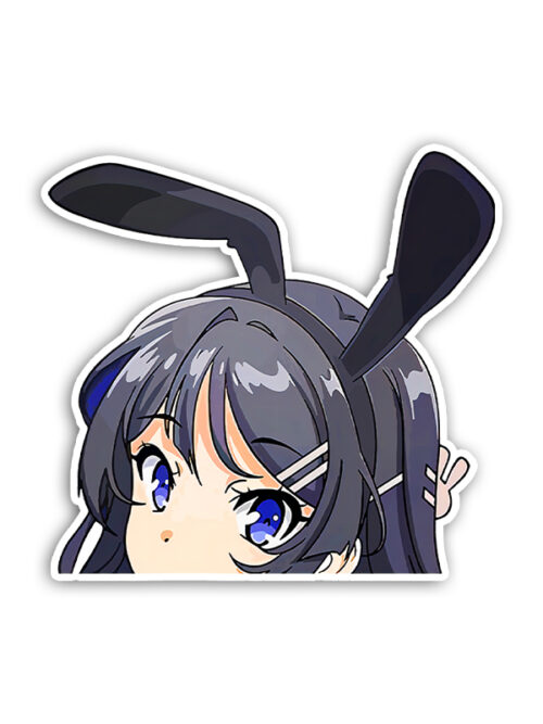 Mai Sakurajima Peeker Sticker