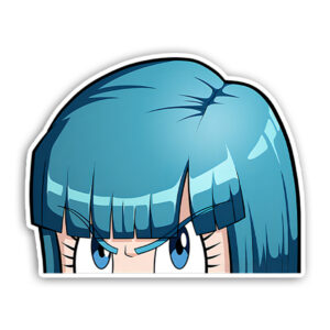 Bulma Dragon Ball Peeker Sticker