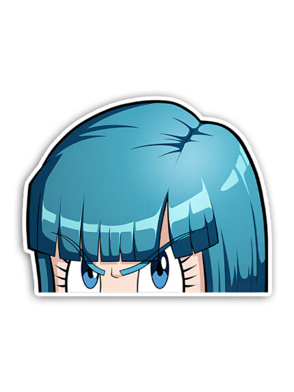 Bulma Dragon Ball Peeker Sticker