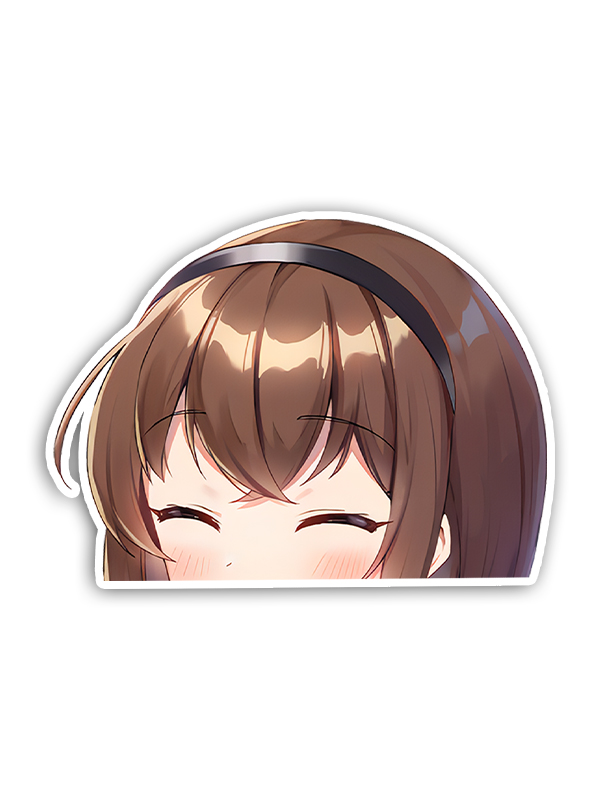 Shy Izumi Peeker Sticker