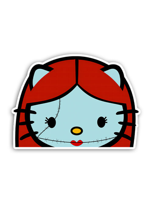 Ninja Hello Kitty Peeker Sticker