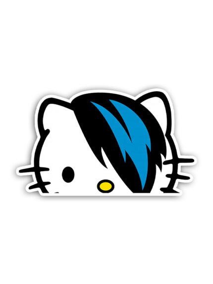 Ninja Hello Kitty Peeker Sticker