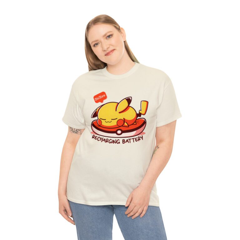 Pikachu Battery Recharging T-shirt