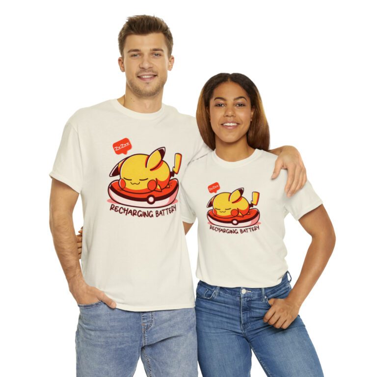 Pikachu Battery Recharging T-shirt