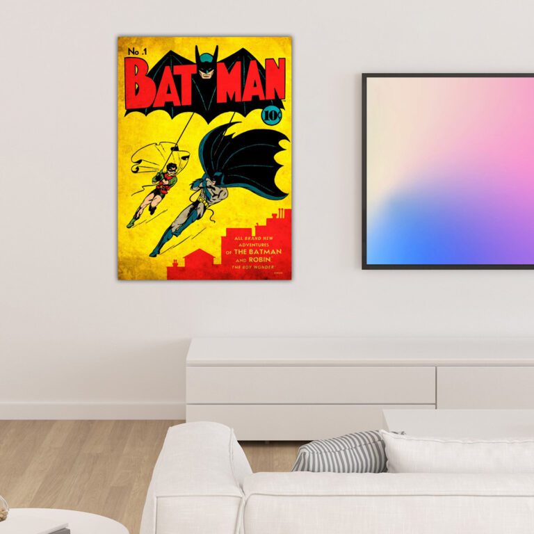 Dc Comics Batman And Robin Vintage Poster