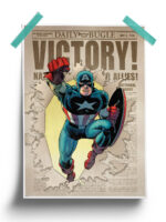 Marvel Comics Shield Captain America Poster