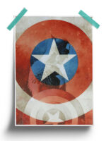 Marvel Comics Shield Captain America Poster
