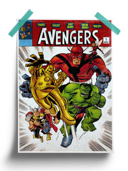 Marvel : Vintage Avengers Poster