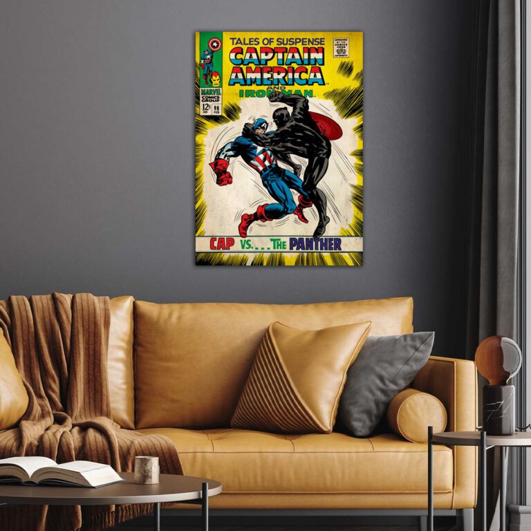 Marvel Comics Captain America Vs Black Panther Poster