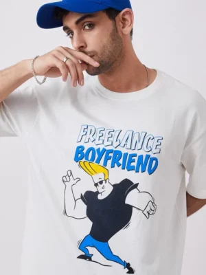 Johnny Bravo T-shirt : Freelance Boyfriend Tshirt
